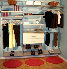 Element System 8' Maple and Silver Closet Kit