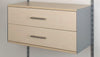 Element System 8' Maple and Silver Closet Kit